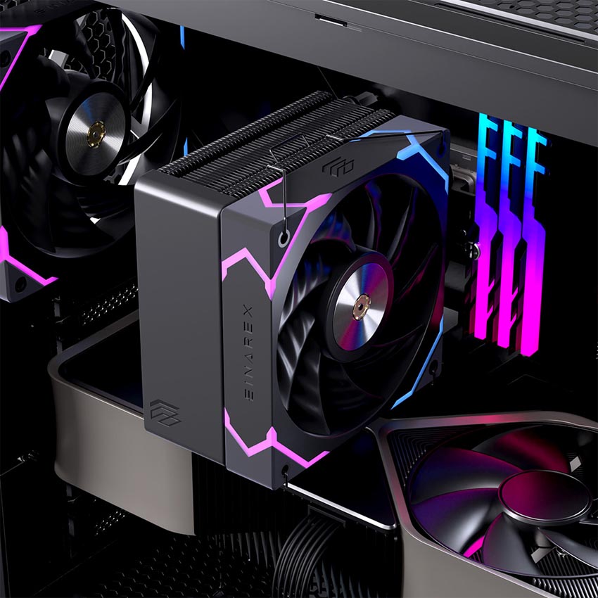 Tản nhiệt khí EINAREX VENTUS V100 Black - Hình 4