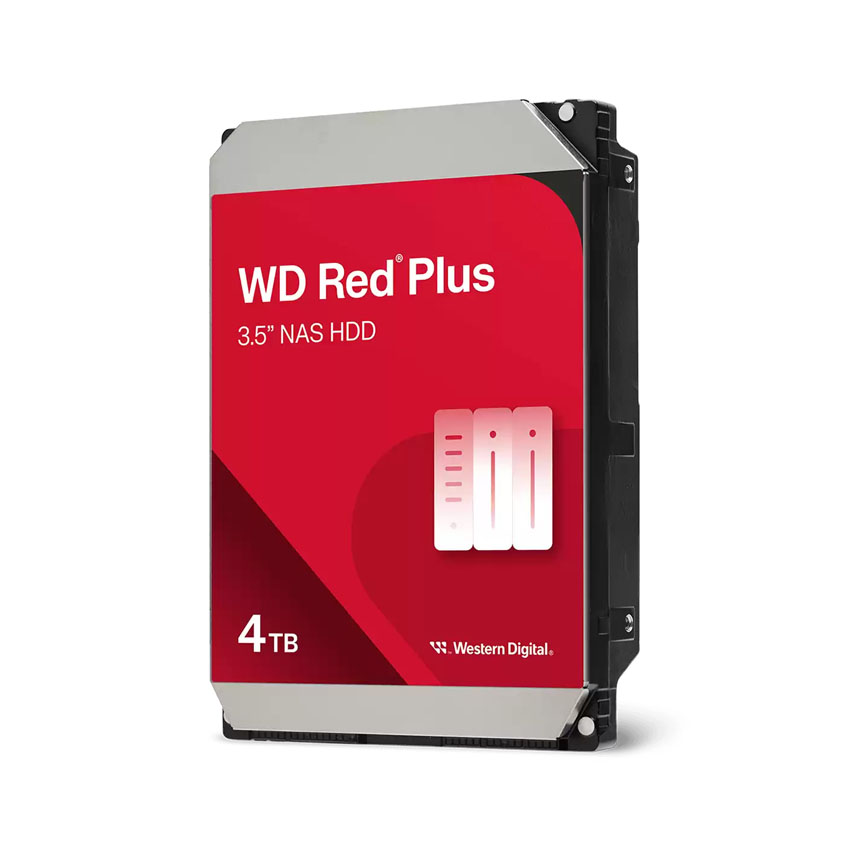 Ổ Cứng HDD WD 4TB Red Plus 3.5 inch, 5400RPM, SATA III, 128MB Cache (WD40EFZZ) - Hình 2