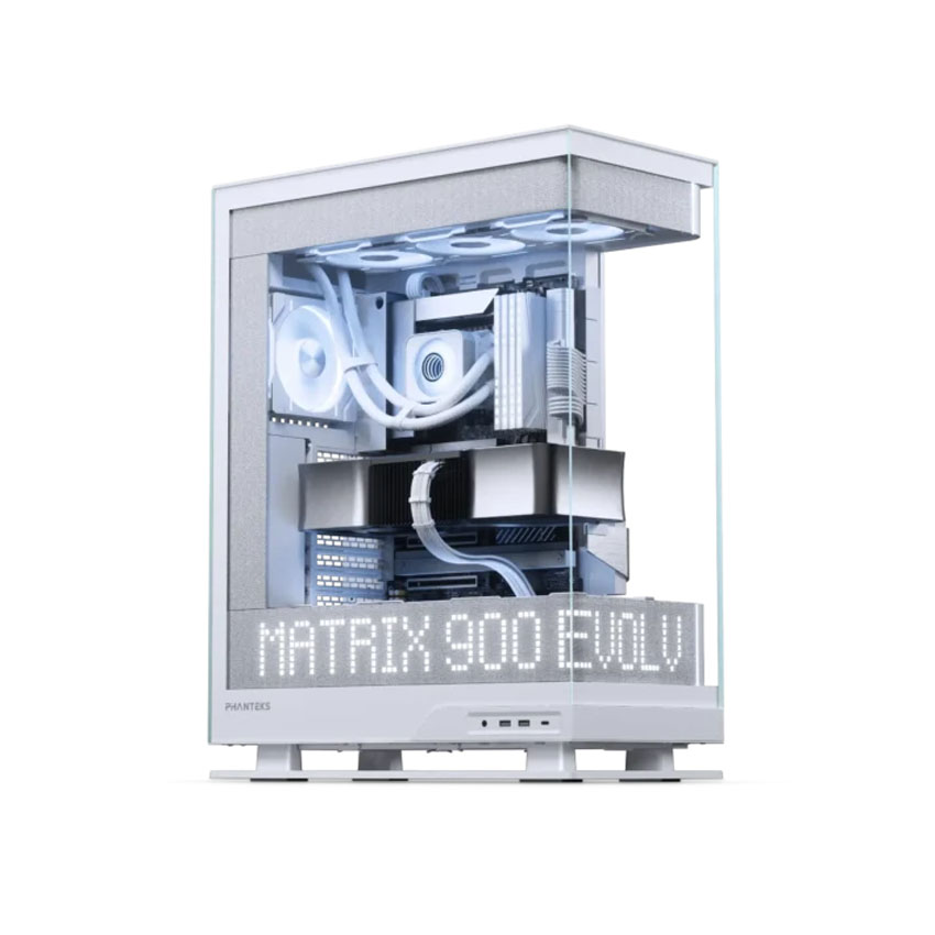 Vỏ case Phanteks Evolv X2 Matrix, T.G, DRGB, Charcoal, Grey White (ATX/0 Fan) chính hãng