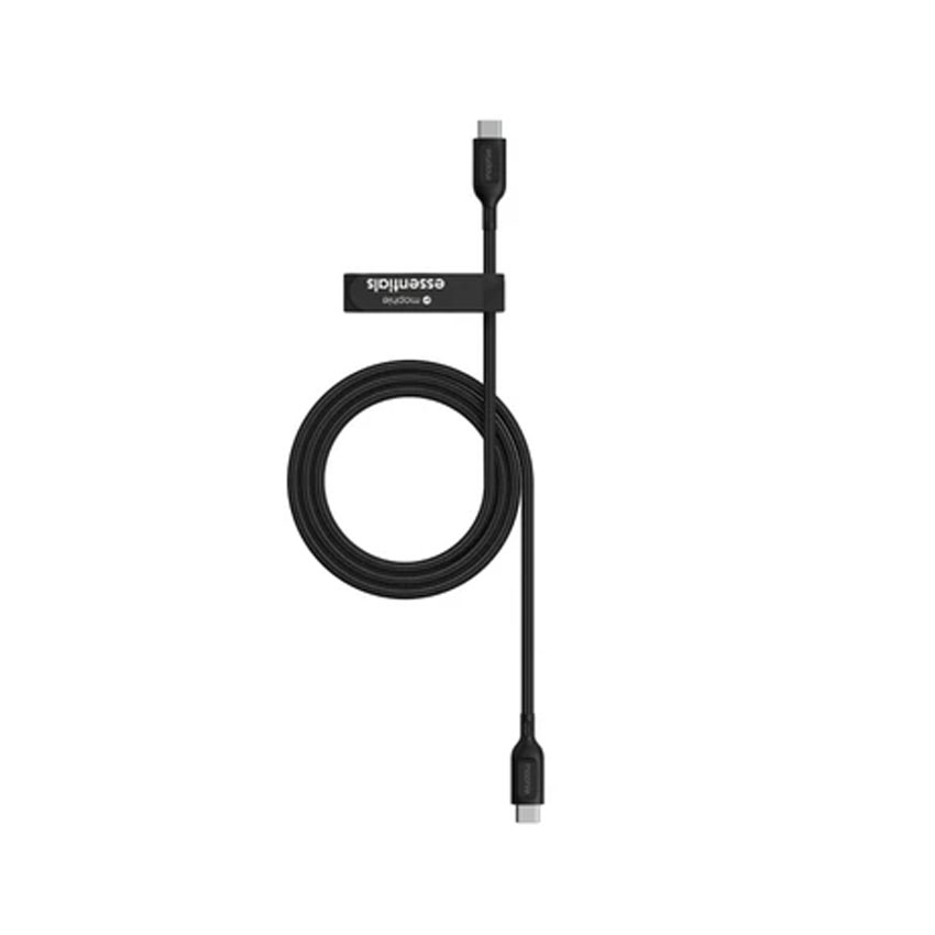 Cáp USB-C to USB-C (60W) mophie Essentials 1M Black - 409912236 - Hình 2