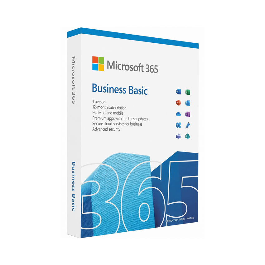 Phần Mềm Microsoft 365 Business Basic - Annual - 12 tháng chính hãng