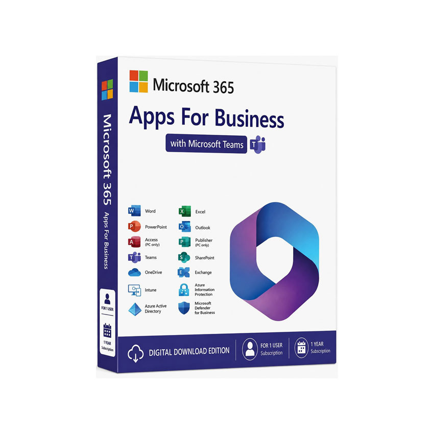 Phần mềm Microsoft 365 Apps for business - Annual - 12 tháng chính hãng