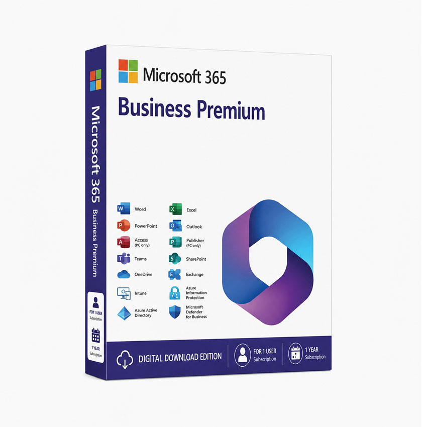Phần mềm Microsoft 365 Business Premium (No Teams) Và Microsoft 365 Copilot Business - Annual - 12 tháng chính hãng