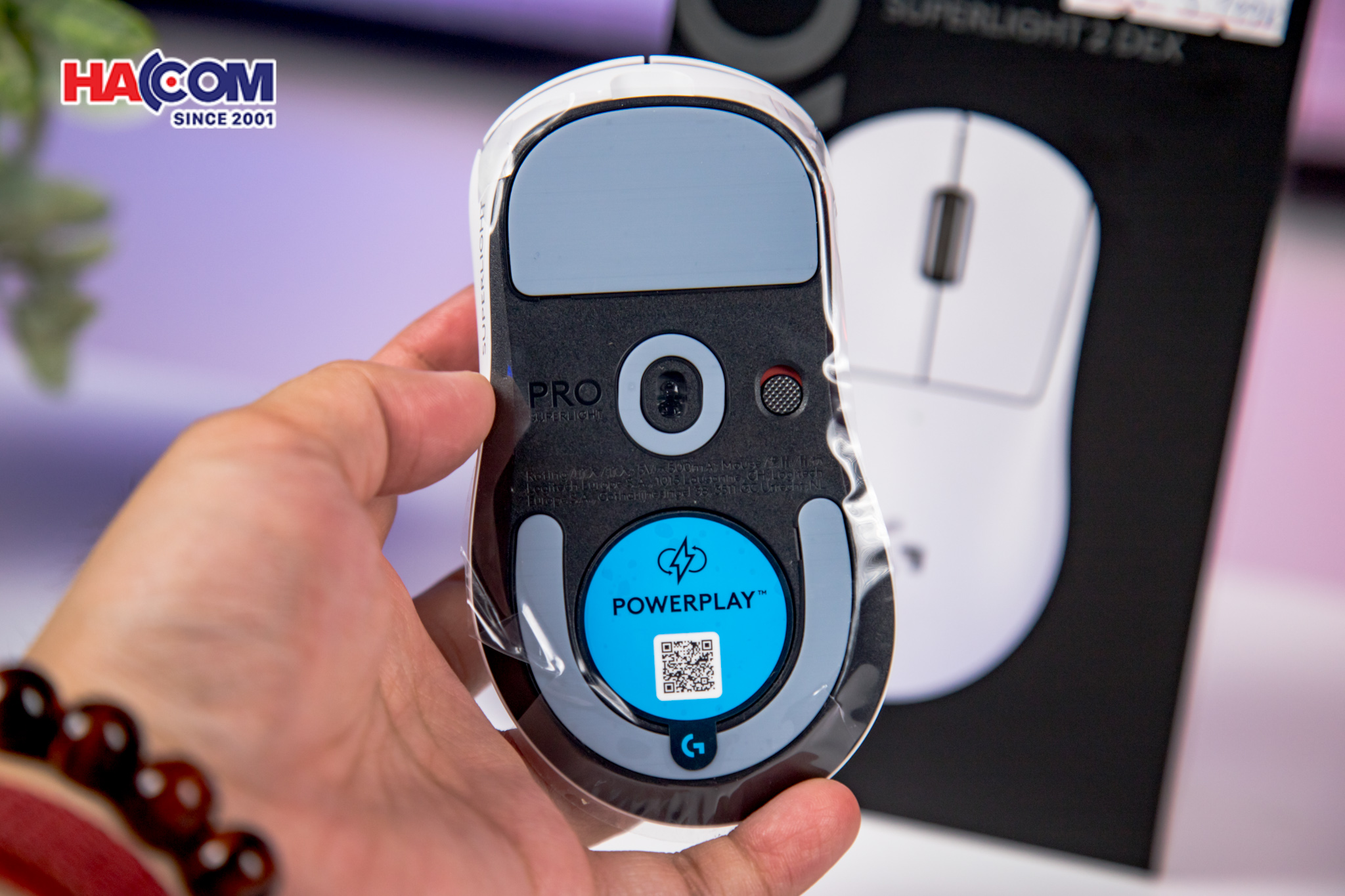 Chuột Gaming không dây Logitech Pro X SuperLight 2 DEX Lightspeed Trắng 15