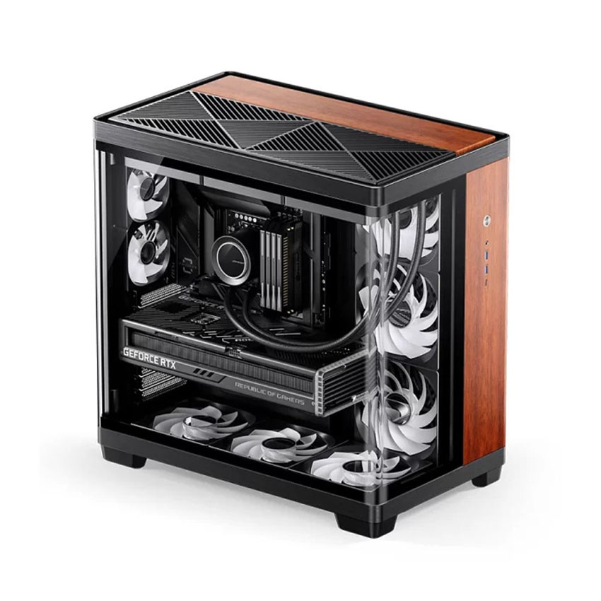Vỏ case JONSBO TK-4 WOOD (ATX/0 fan)
