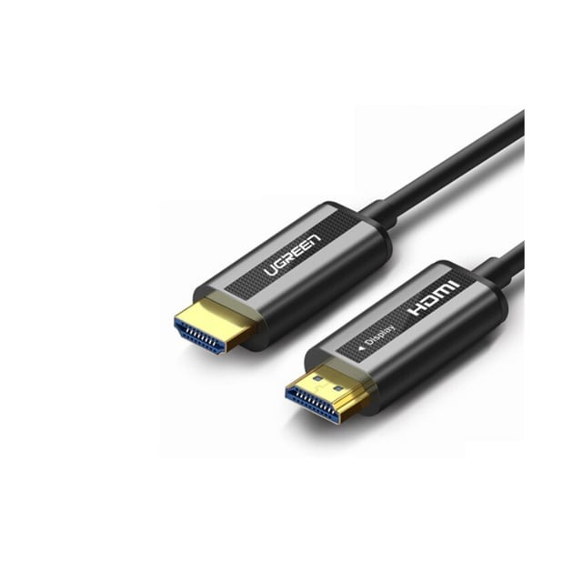 Cáp HDMI 2.0 sợi quang hợp kim kẽm 30m hỗ trợ 4K/60Hz chính hãng Ugreen 50217(CABH0424)