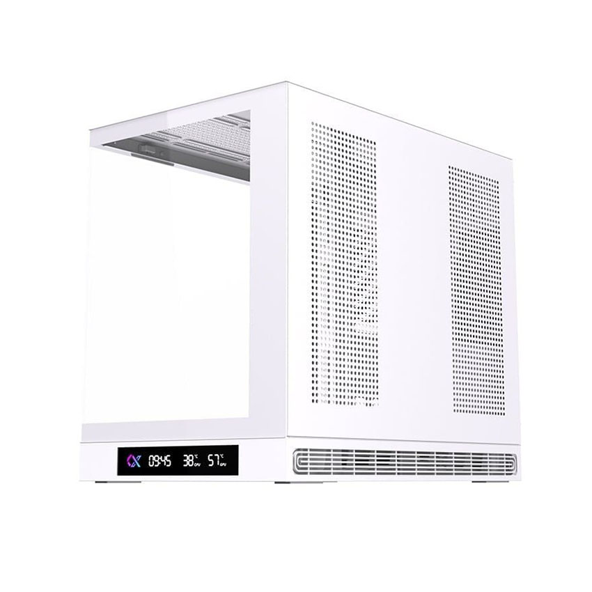 Vỏ case XIGMATEK Cloud M DGT Arctic (mATX/0 Fan/màn hình Digital) - Hình 2