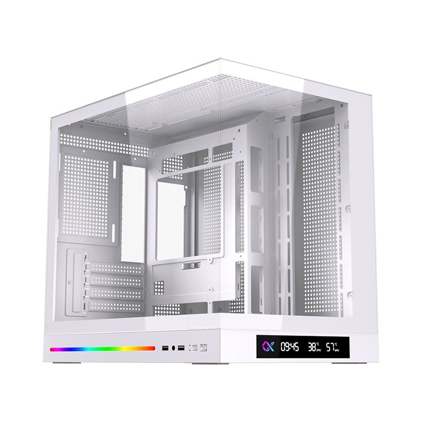 Vỏ case XIGMATEK Cloud M DGT Arctic (mATX/0 Fan/màn hình Digital)