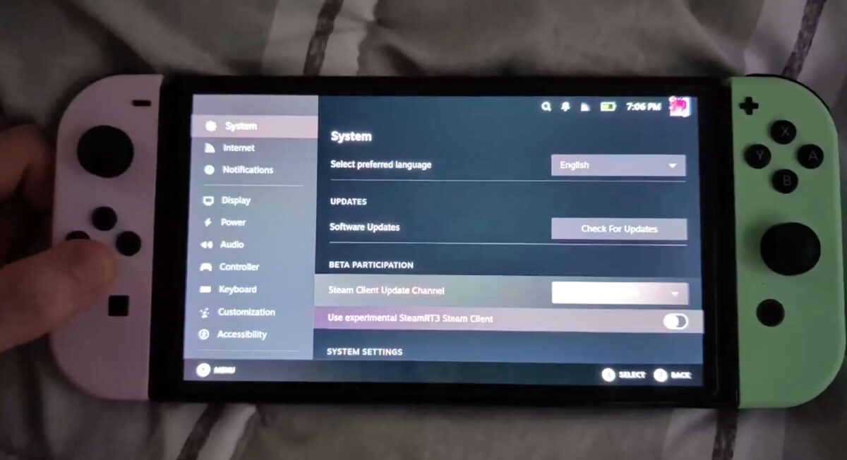 nintendo switch steam linux arm64 beta