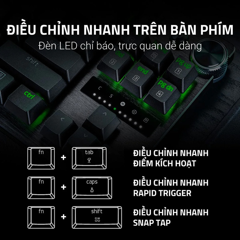 ban phim razer huntsman v3 pro tenkeyless 8khz niko edition hacom 3