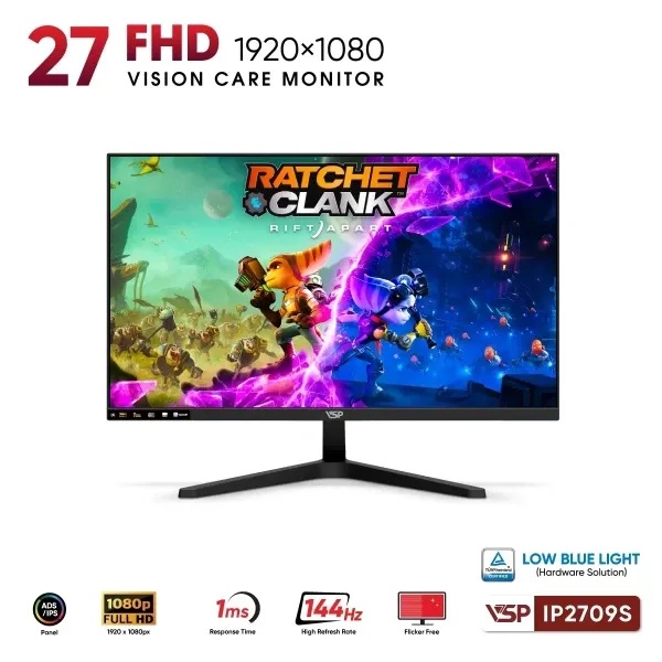 Màn Hình VSP IP2709S (27 inch/FHD/IPS/144Hz/1ms) chính hãng