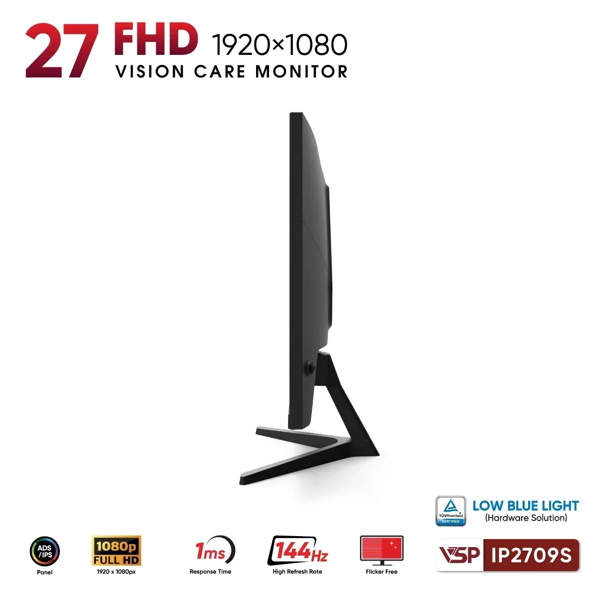 Màn Hình VSP IP2709S (27 inch/FHD/IPS/144Hz/1ms) - Hình 5