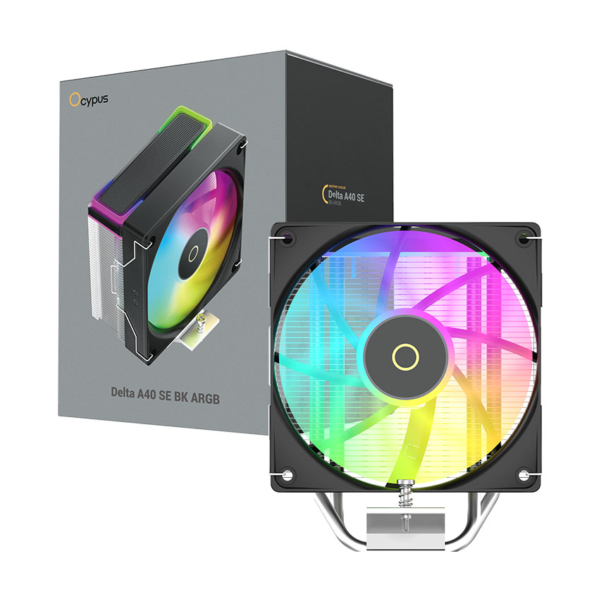 Tản nhiệt khí CPU OCYPUS Delta A40 SE BK ARGB - Hình 2