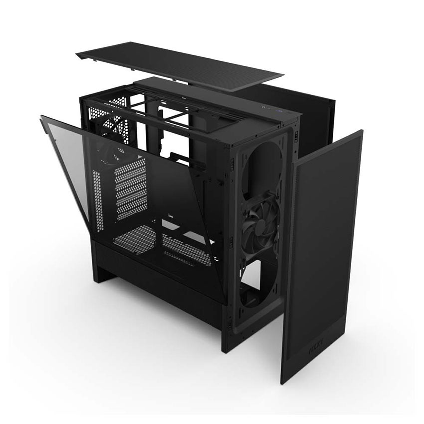 Vỏ Case NZXT H5 FLOW (V2) ALL BLACK (ATX/2 Fan) - Hình 4