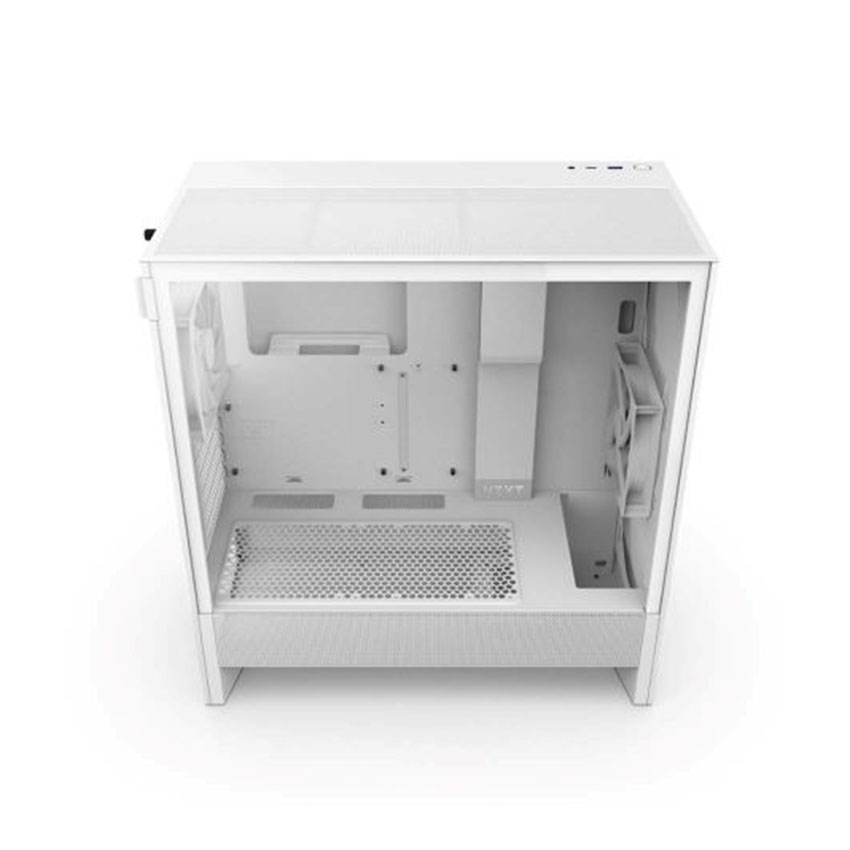 Vỏ Case NZXT H5 FLOW (V2) ALL WHITE (ATX/2 Fan) - Hình 3