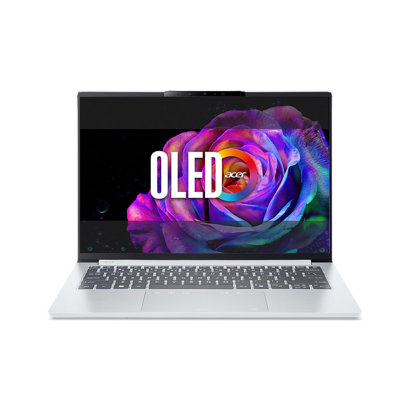 Màn hình OLED 14 inch độ phân giải 2.8K trên Swift Go AI SFG14-I71-70RP mang lại hình ảnh sắc nét cùng màu đen sâu và độ tương phản cao