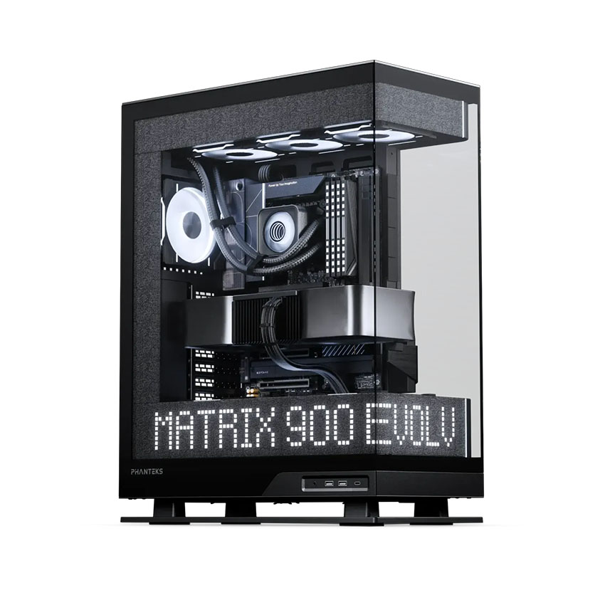 Vỏ case Phanteks Evolv X2 Matrix, T.G, DRGB, Charcoal, Black (ATX/0 Fan) chính hãng