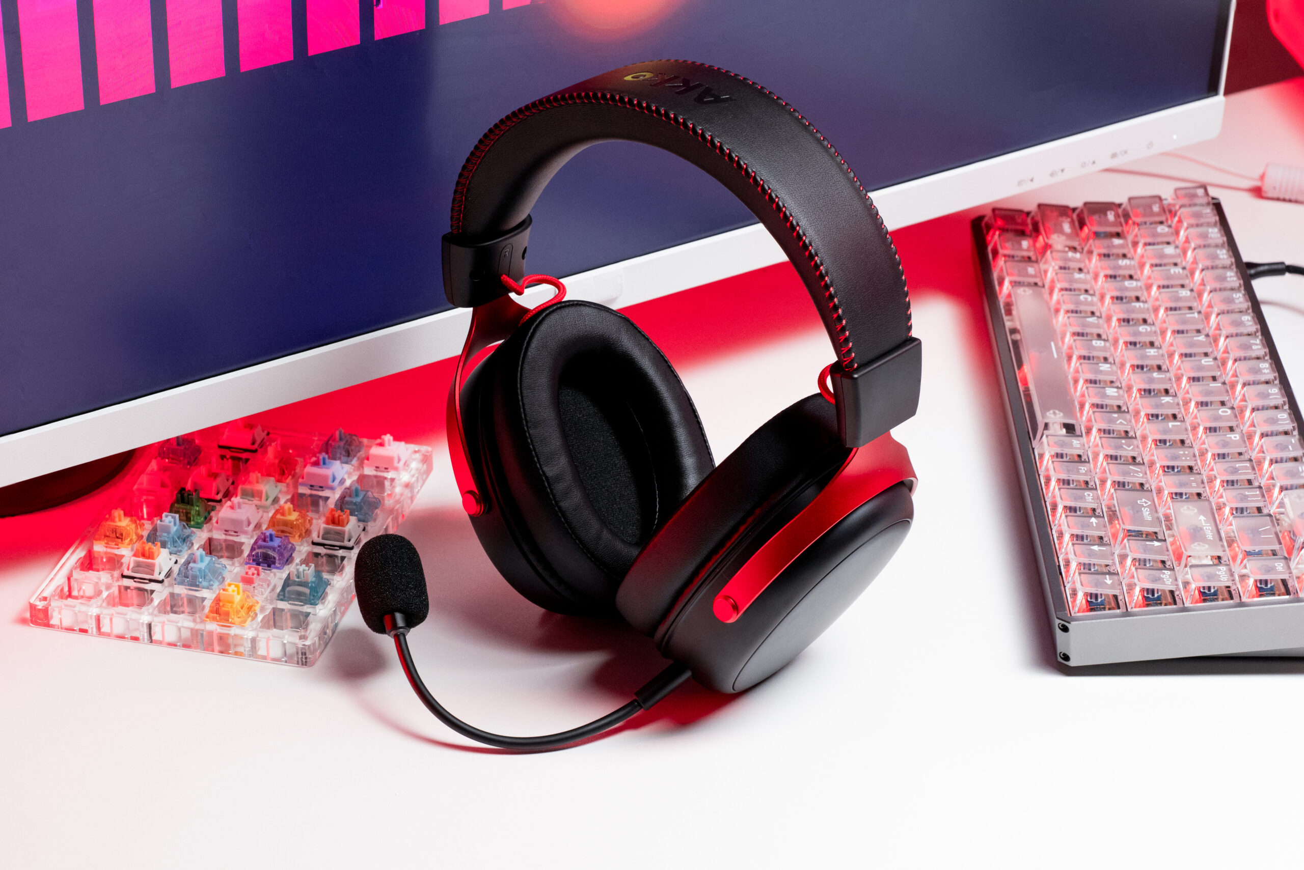 Tai nghe AKKO Verge S9 Ultra (Black & Red) - Hình 3