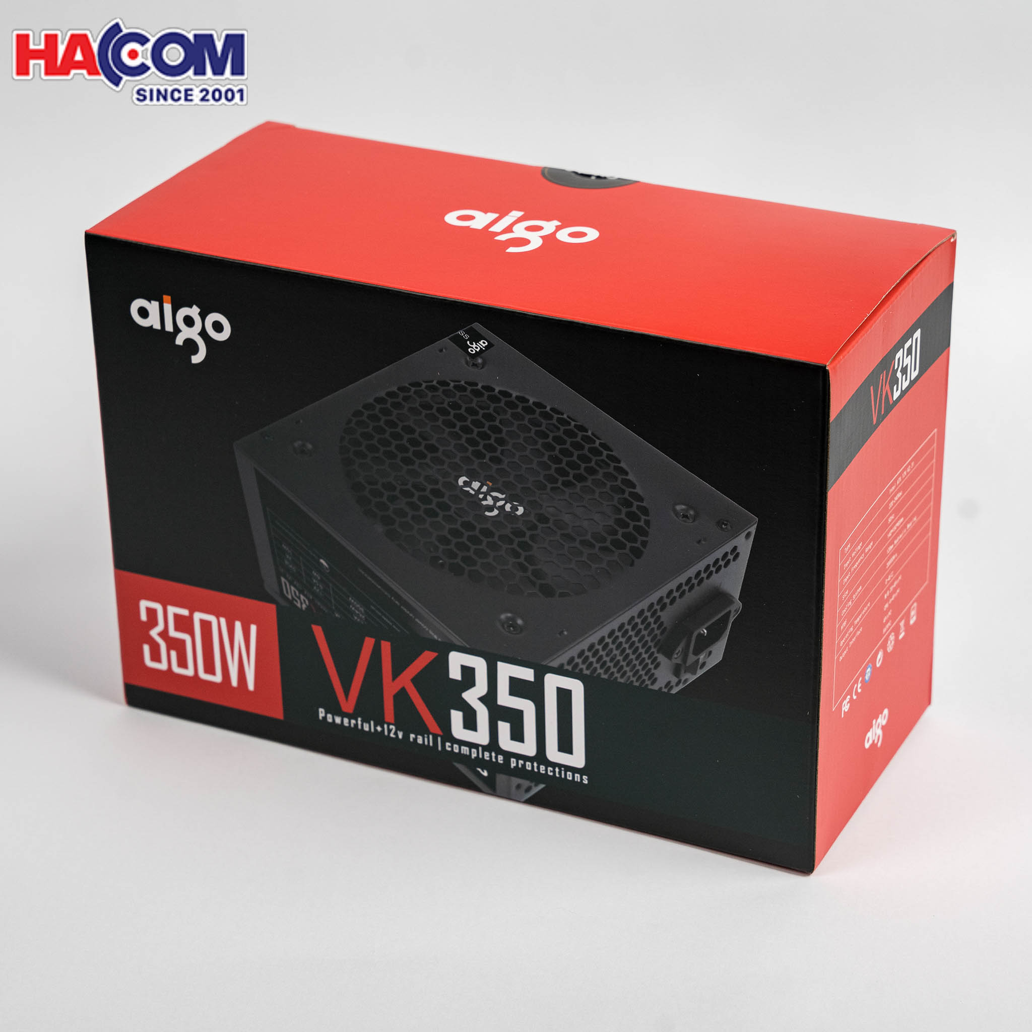 Nguồn máy tính AIGO VK350 - 350W (Màu Đen) 3