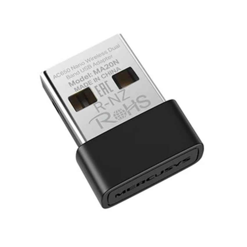 Card mạng không dây USB Wifi Mercusys MA20N AC650 1