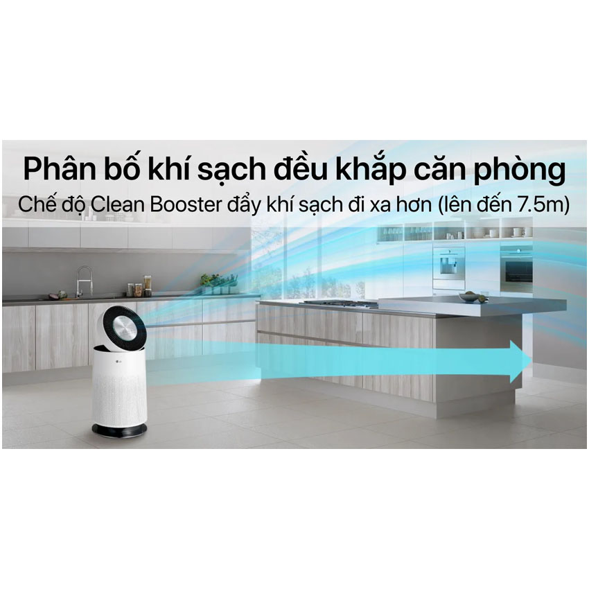 Máy lọc không khí LG Puricare 1 tầng Safeplus AS65GDWH0 4