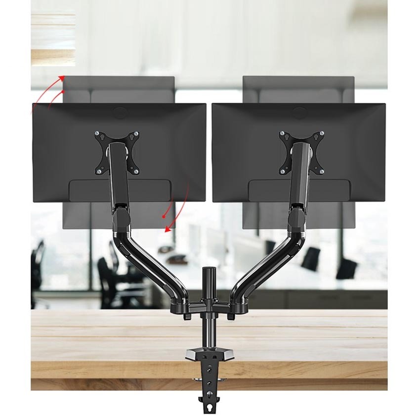 Giá treo 2 màn máy tính KALOC KLC-DS90-2 (17inch-32inch) (GIAT217) 5