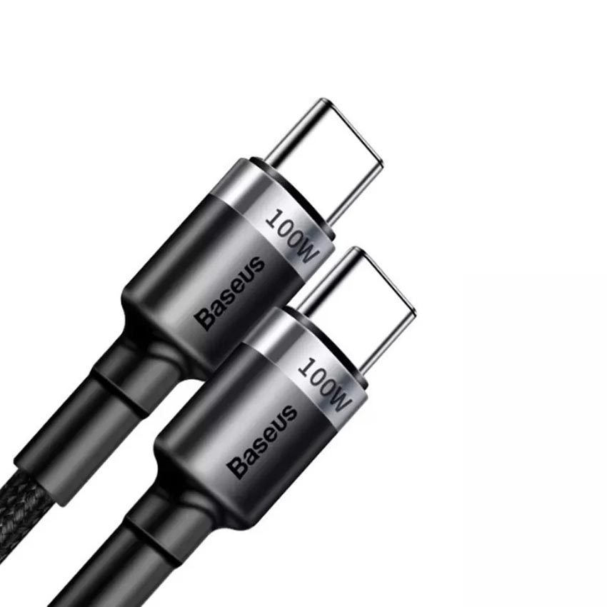 Cáp sạc điện thoại Baseus Cafule KLF - Màu đen - Type C to Type C 1