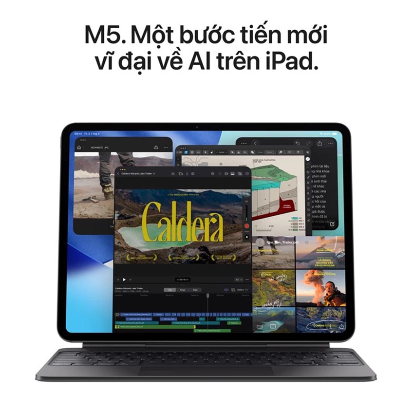 MÁY TÍNH BẢNG(IPAD) APPLE PRO 13 M5/WIFI+CELLULAR/256GB/STANDARD GLASS/ĐEN (SPACE BLACK)(ME7W4ZA/A) 2