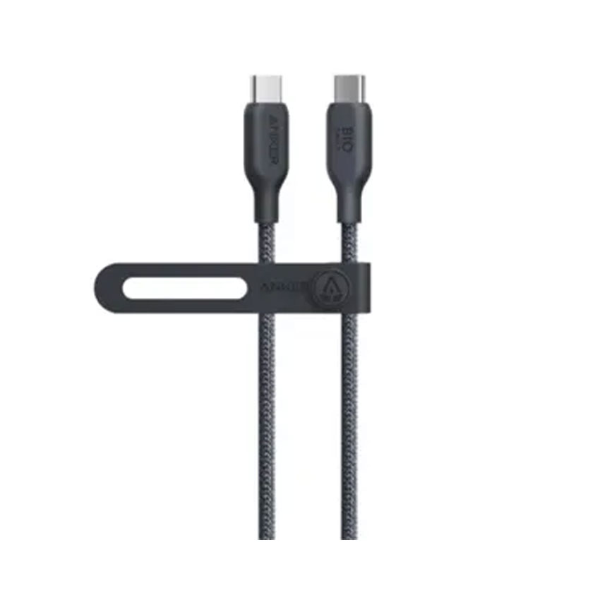 Cáp sạc Anker 543 C-C 0.9m Nylon Bio-braided Đen (Black) B2C_A80E5011
