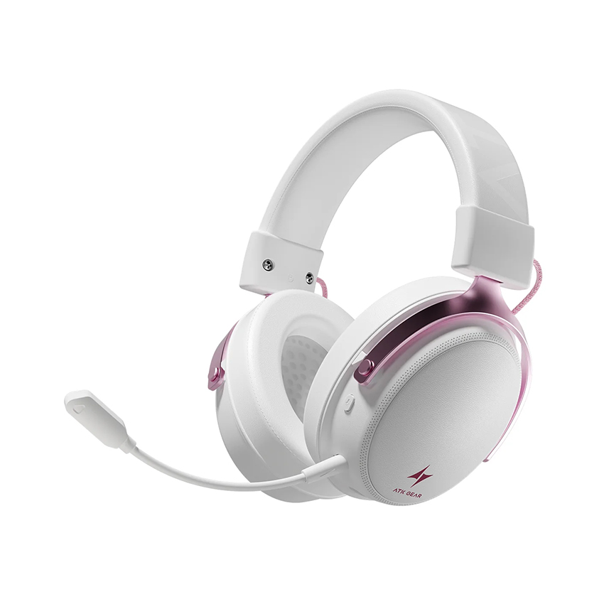 Tai nghe Gaming ATK N9 Ultra - White Pink
