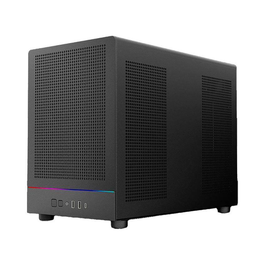 Vỏ Case GAMDIAS ATHENA M4M BLACK (mATX/3 fan) - Hình 6