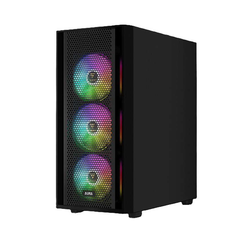 Vỏ Case GAMDIAS AURA GC2 ELITE ARGB BLACK (ATX/0 fan) - Hình 3