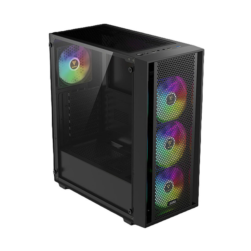 Vỏ Case GAMDIAS AURA GC2 ELITE ARGB BLACK (ATX/0 fan) - Hình 5