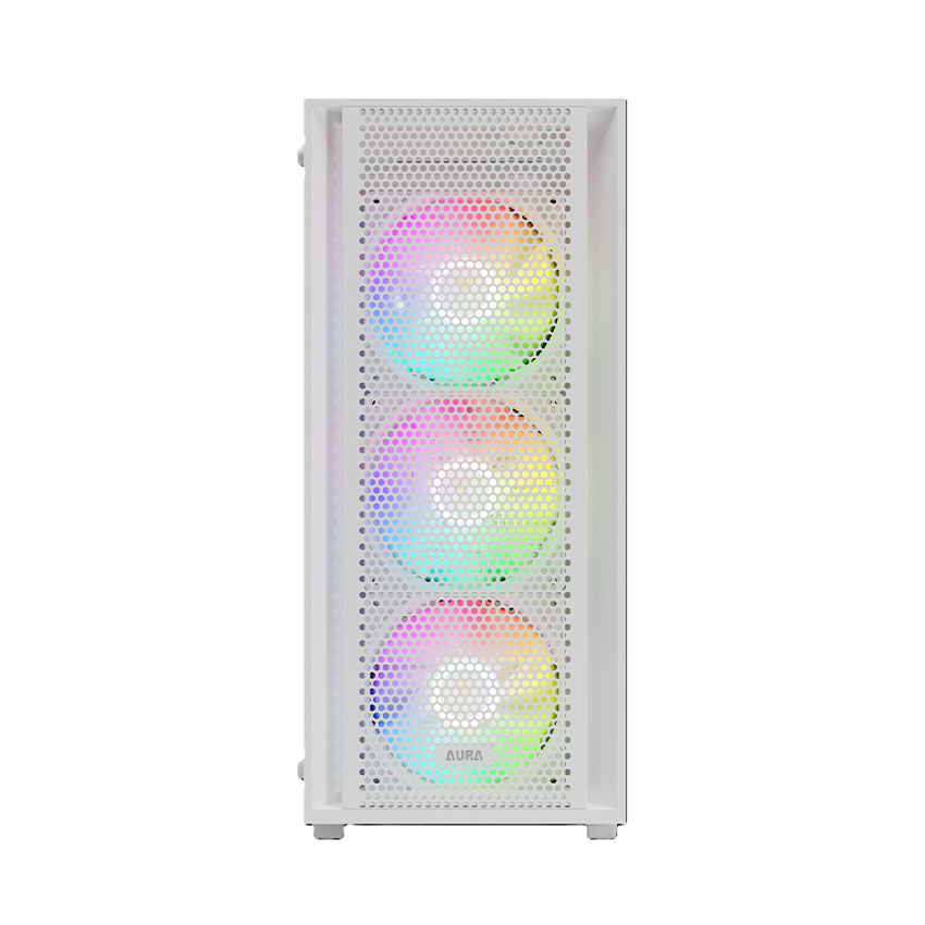 Vỏ Case GAMDIAS AURA GC2 ELITE ARGB WHITE (ATX/0 fan) - Hình 5