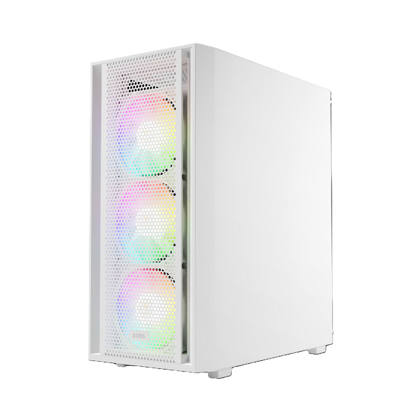 Vỏ Case GAMDIAS AURA GC2 ELITE ARGB WHITE (ATX/0 fan) - Hình 6