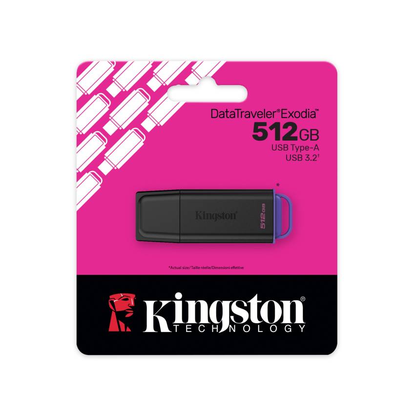 USB Kingston 512GB Portable USB 3.2 Gen 1 DataTraveler Exodia Black DTXG2/512GB - Hình 5