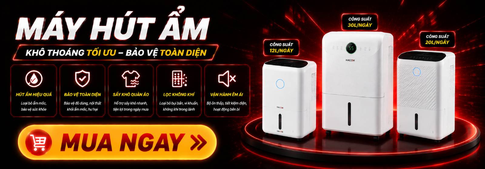 HACOM - Khuyến Mãi Laptop vqmm may hut am
