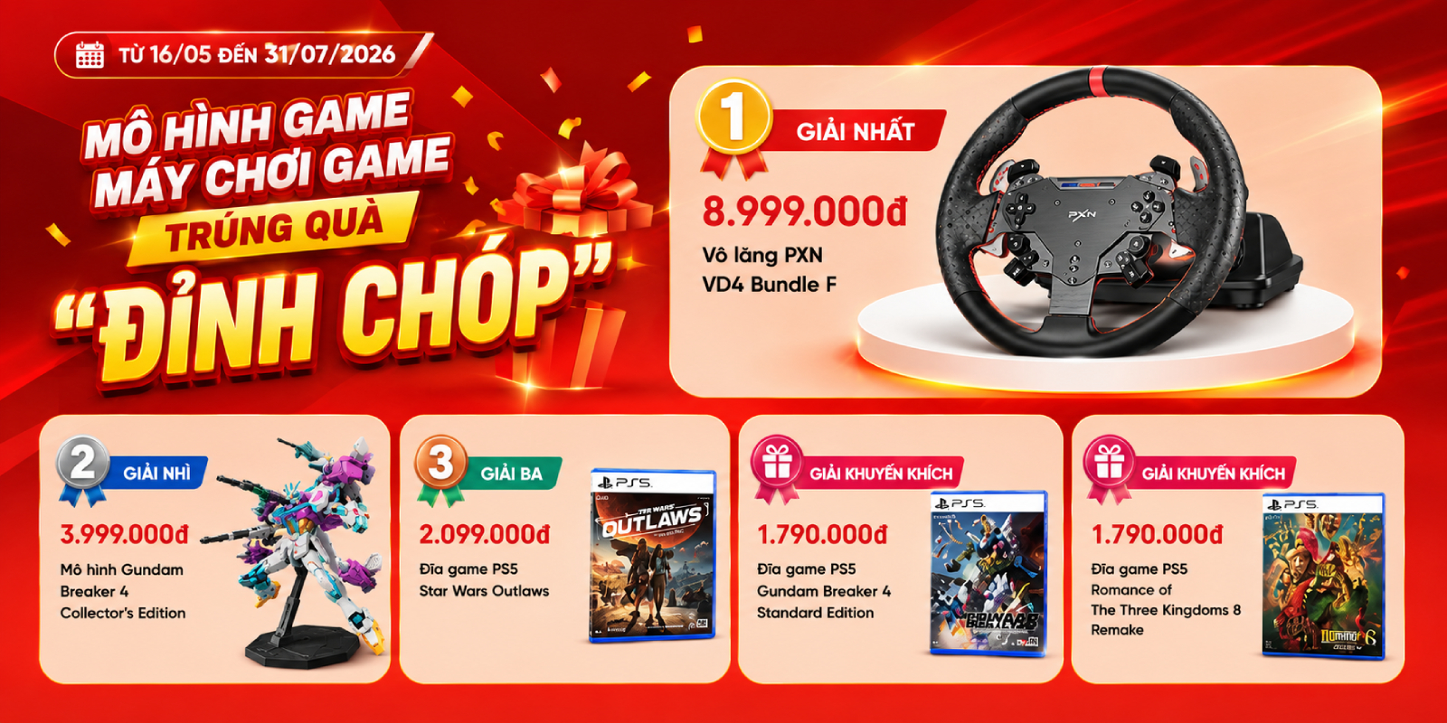 Vòng Quay May Mắn HACOM vqmm mo hinh trung qua xin