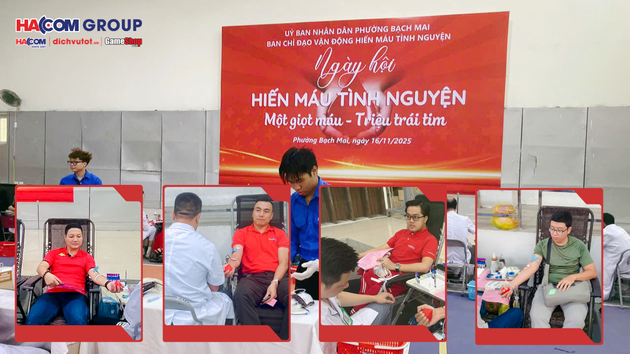 HACOM tham gia Ngày hội Hiến máu tình nguyện tại phường Bạch Mai