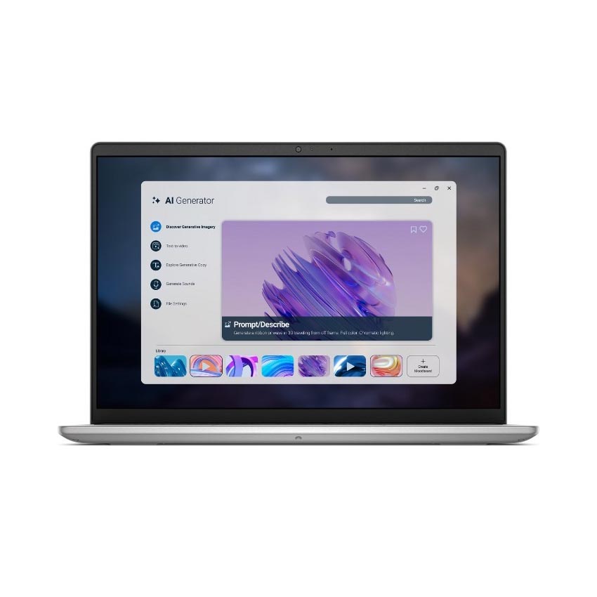 Laptop Dell 14 DC14255 DC4AI5278W1 (R5 330/16GB DDR5/512GB SSD/14 inch FHD+/Copilot+ PC/Win 11 Home/OfficeHS24+365/Bạc)