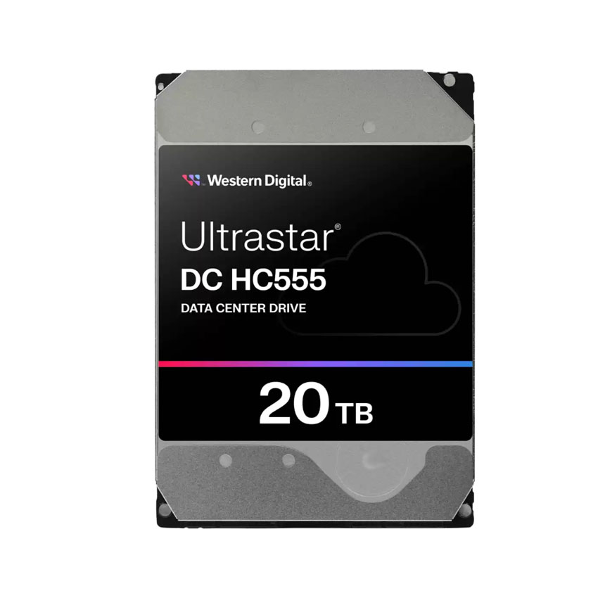 Ổ cứng  HDD WD Ultrastar DC HC555 20TB Enterprise 3.5in SE SATA 6Gb/s 7200RPM 512MB Cache (WUH722020CLE6L4)