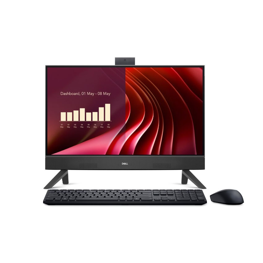 PC Dell 24 AIO EC24250 (i5 1334U/8GB DDR5/512GB SSD/23.8FHD/Camera/WL+BT/KB+M/Win 11H/Office2024/Đen) (DR93T5)
