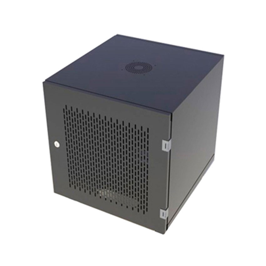 Tủ mạng VT 9U-D400 (1.2mm/400mm/550mm/màu đen/ổ 3 chấu)