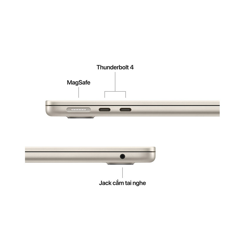 Laptop Apple Macbook Air M5 MDHA4SA/A (Apple M5/10 core CPU/8 core GPU/16GB RAM/512GB SSD/13.6 inch/ - Hình 2