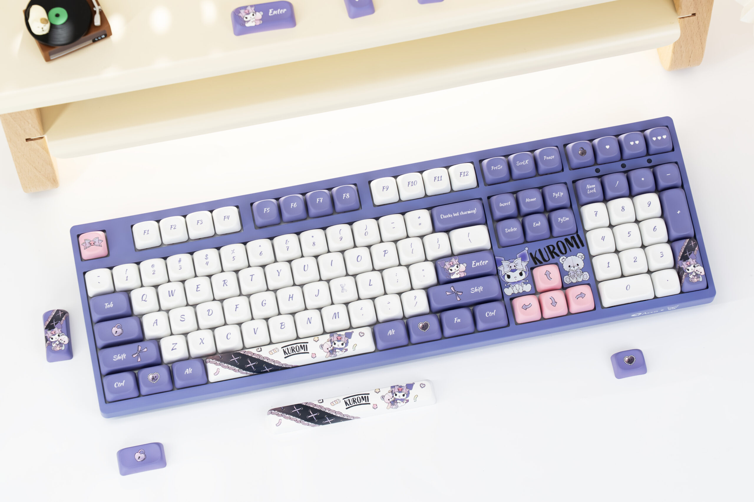 Bàn phím AKKO 3108 RF V3 Kuromi Frost Pink - Hình 2