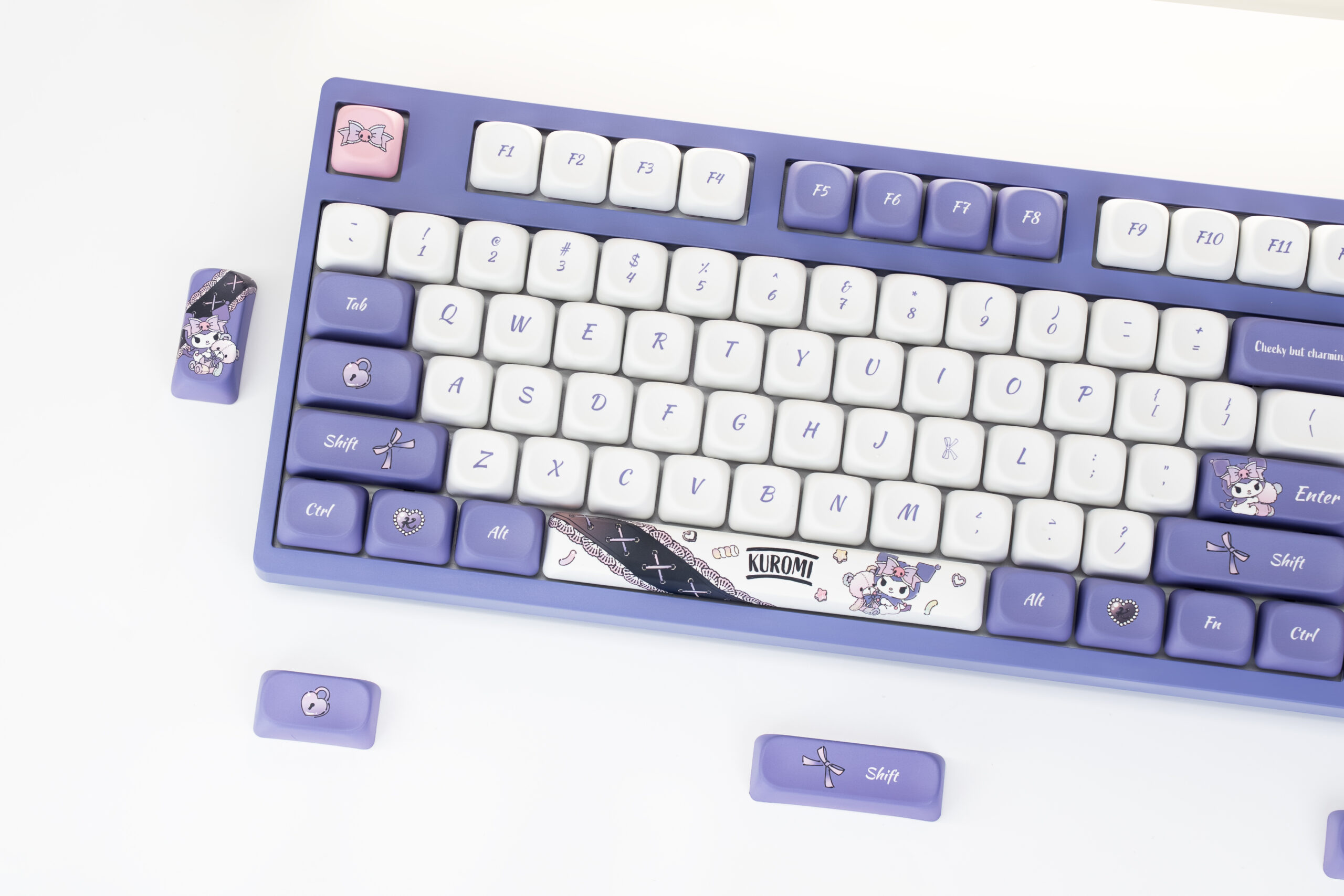 Bàn phím AKKO 3108 RF V3 Kuromi Frost Pink - Hình 3