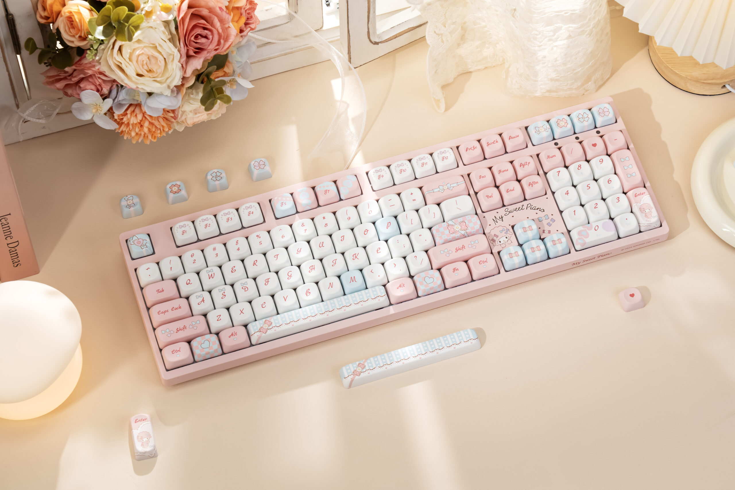 Bàn phím AKKO 3108 RF V3 Piano Sweet Frost Pink - Hình 2