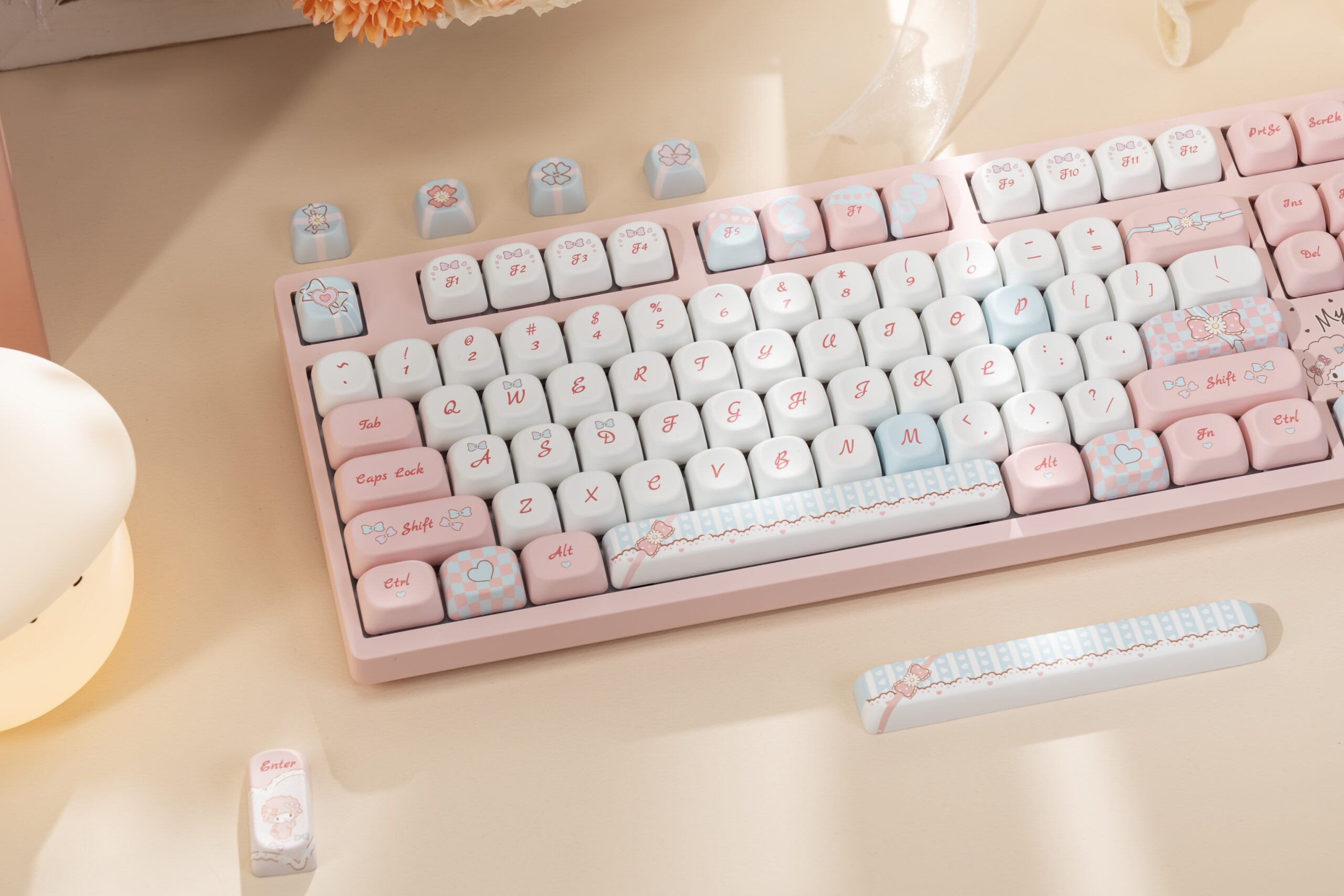 Bàn phím AKKO 3108 RF V3 Piano Sweet Frost Pink - Hình 3