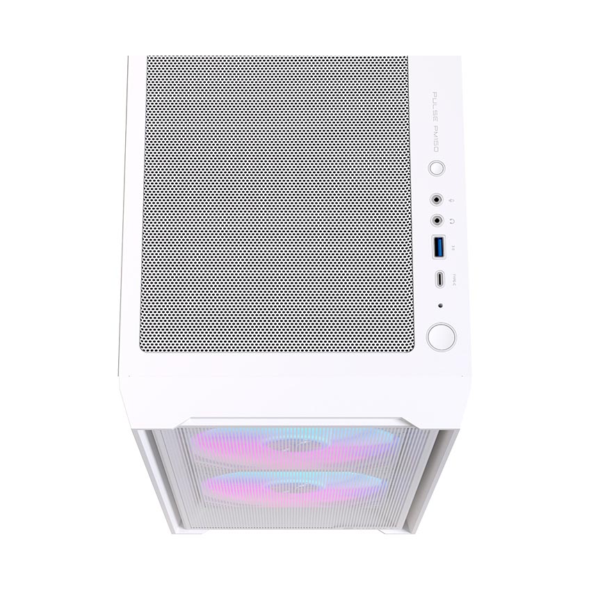 Vỏ Case EINAREX PM150 RGB White (mATX/3 fan) - Hình 2