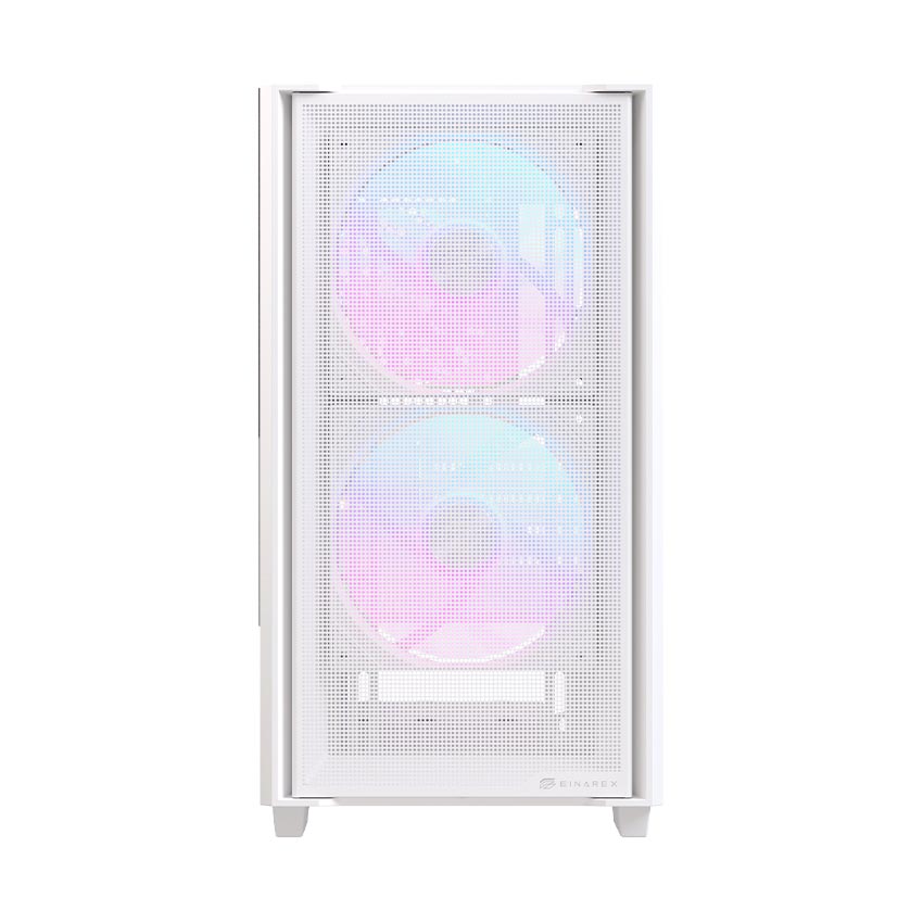 Vỏ Case EINAREX PM150 RGB White (mATX/3 fan) - Hình 4